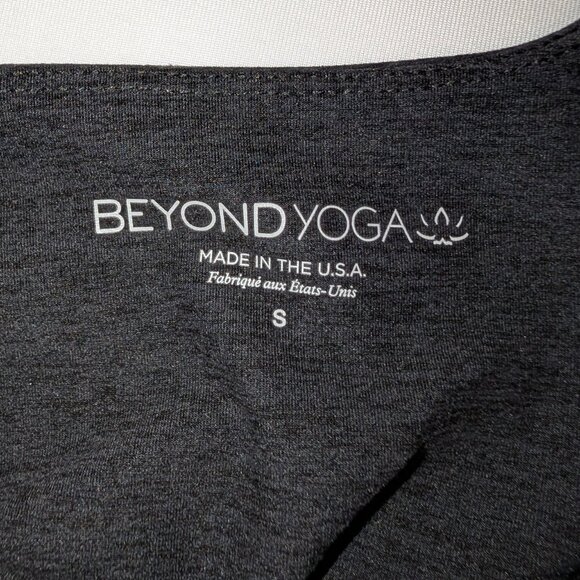 Beyond Yoga | Spacedye One Shoulder Cropped Tank Darkest Night | Size Small - Picture 4 of 10